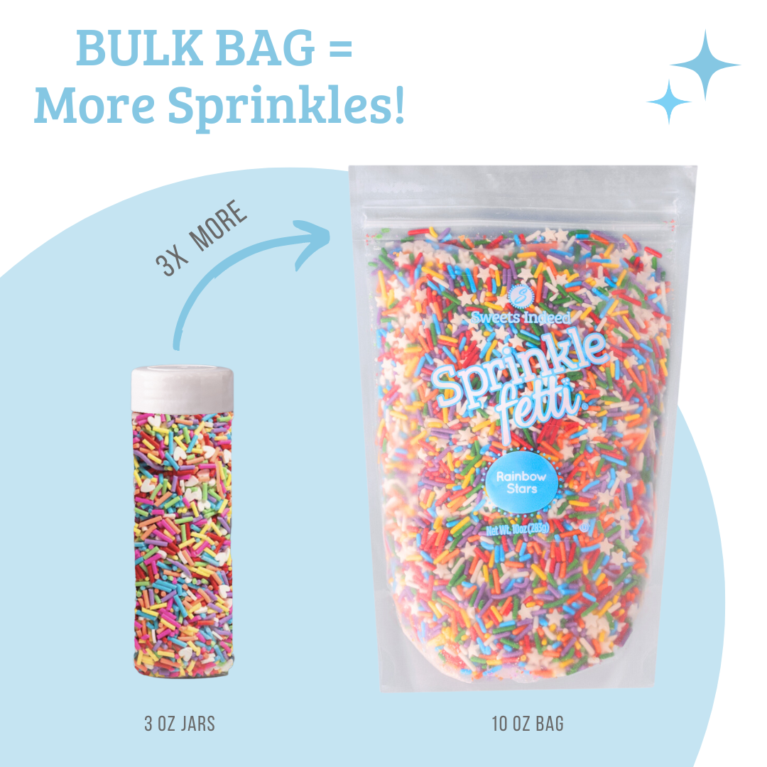 Rainbow Stars Bulk - 10oz