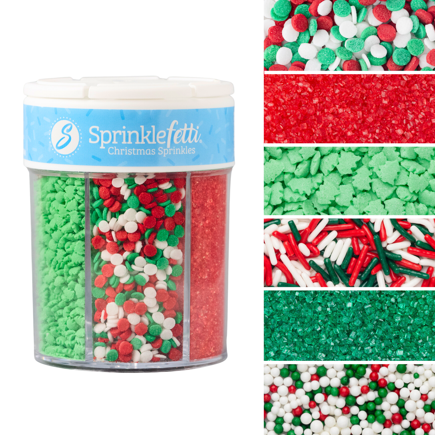Christmas Sprinkle Jar - 6 Cell