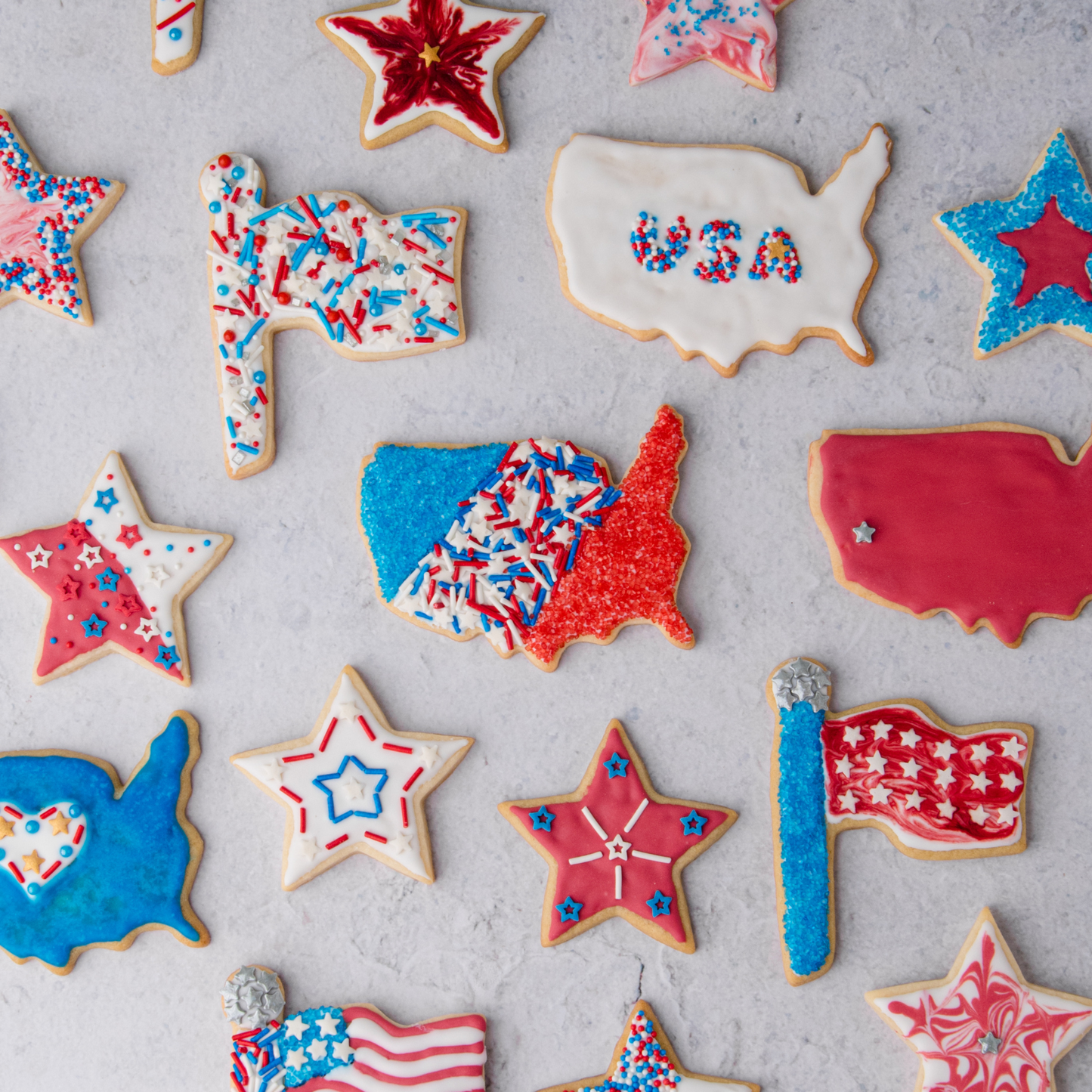 Patriotic Sprinkle Jar - 6 Cell