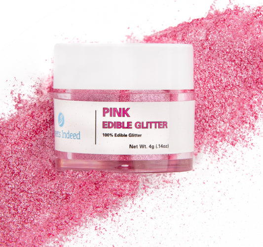 Pink Edible Glitter 4g