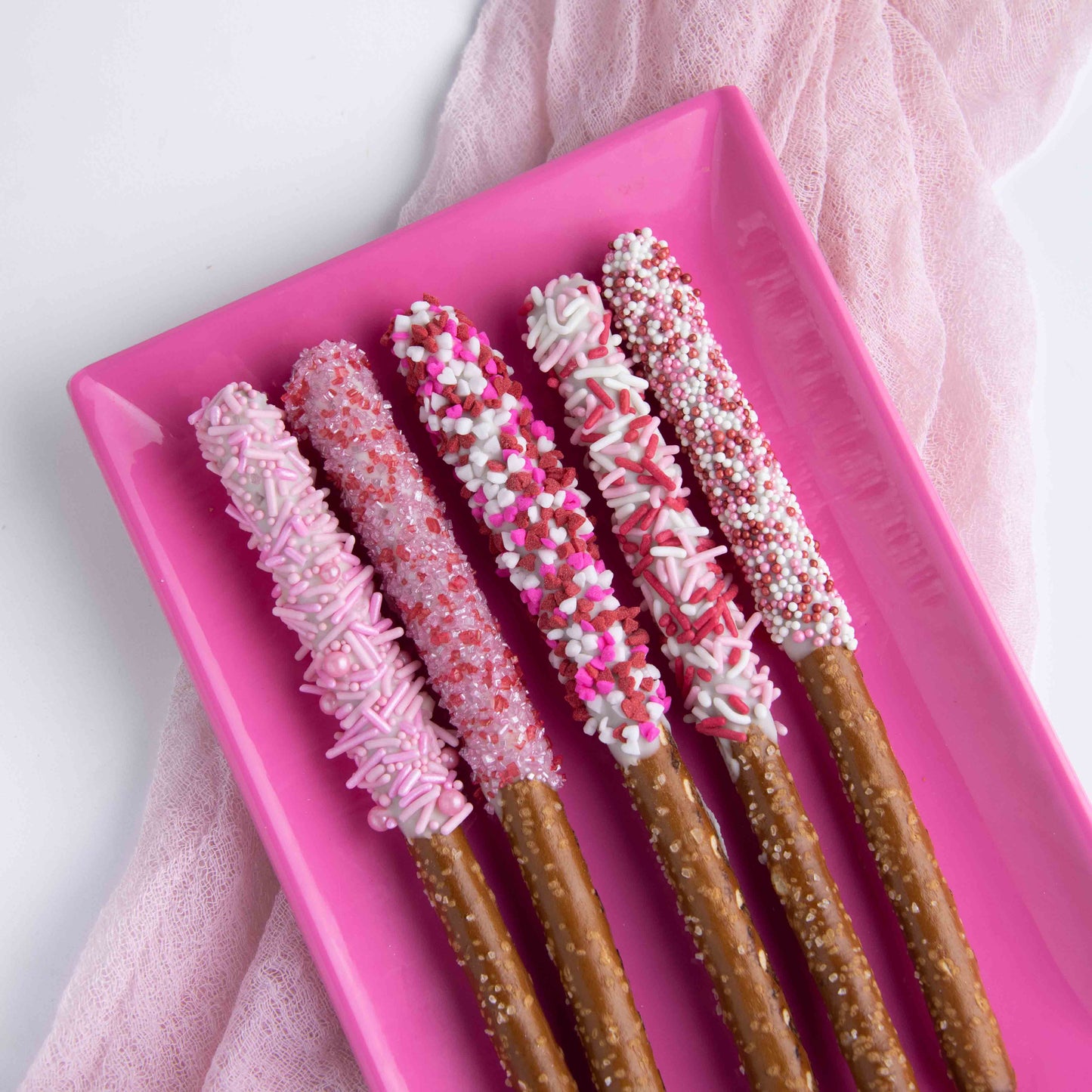 Natural Red, White & Pink Jimmies