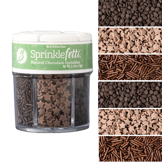 Chocolate Sprinkle Jar - 6 Cell - 2.75 ounces