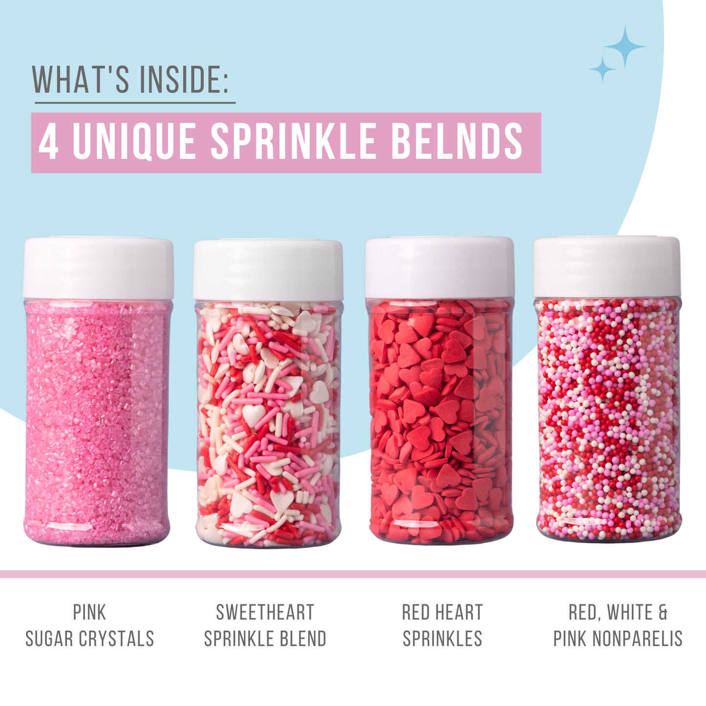 Sweetheart Sprinkles 4 Pack