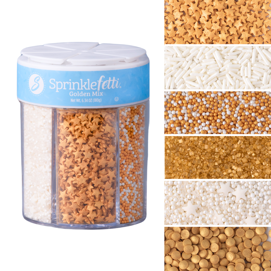 Gold Sprinkle Jar | 6 Cell