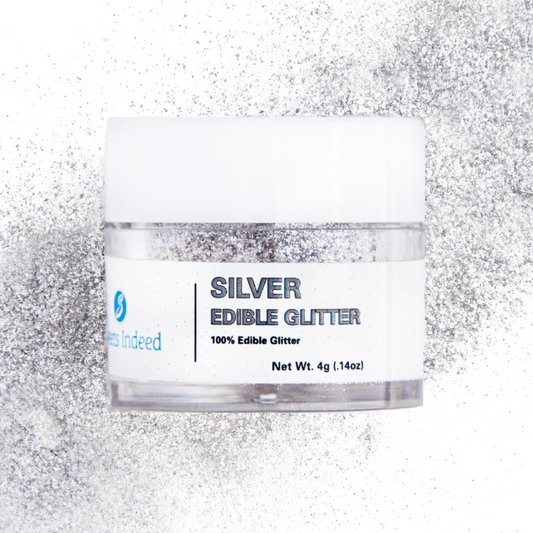 Silver Edible Glitter 4g