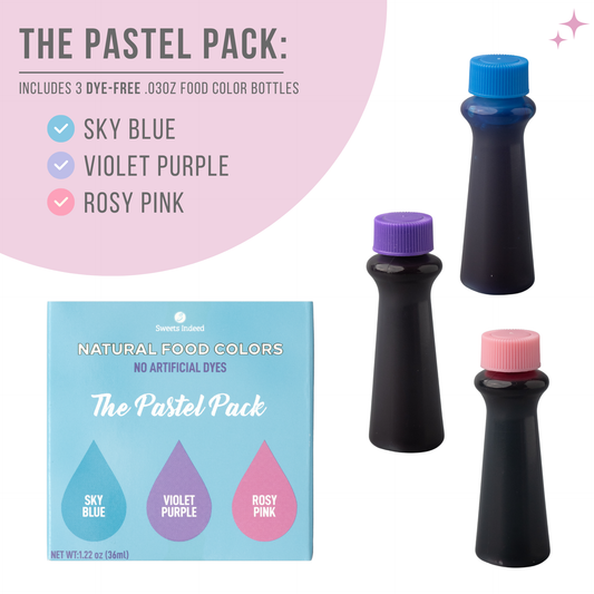 Natural Pastel Food Color 3 Pack