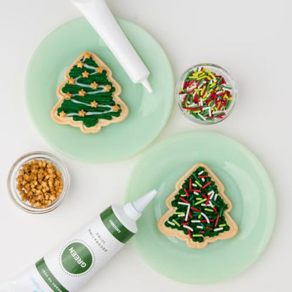 Sweets Indeed Holiday Cookie Decorating Kit plus Sprinkles Frosting Tubes nozzles 14.17 ounces Perfect for baking and cookie decoarting