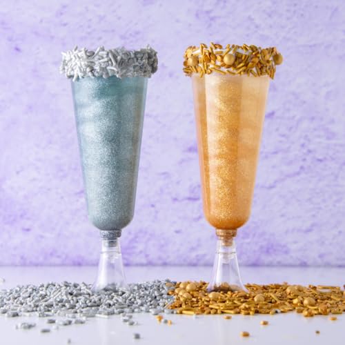 Sweets Indeed Edible Glitter, Perfect for Drinks, Cocktails, Beverages & Cake Decorating, Dessert Cake Topper, 4 grams, 3 Pack (Christmas) (Christmas)