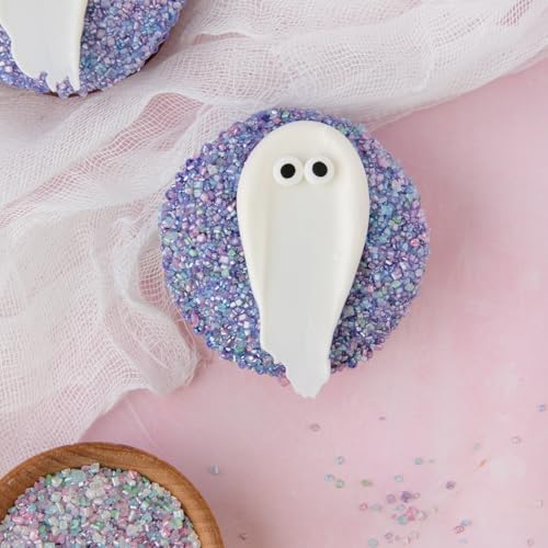 Candy Eyeball Sprinkles – Edible Sugar Decorations for Cookies, Cupcakes & Cakes – Halloween & Party Baking Decorations in Reusable Jar