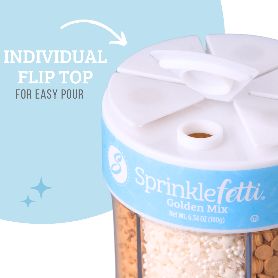 Gold Sprinkle Jar | 6 Cell