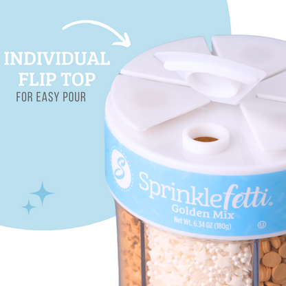 Gold Sprinkle Jar | 6 Cell