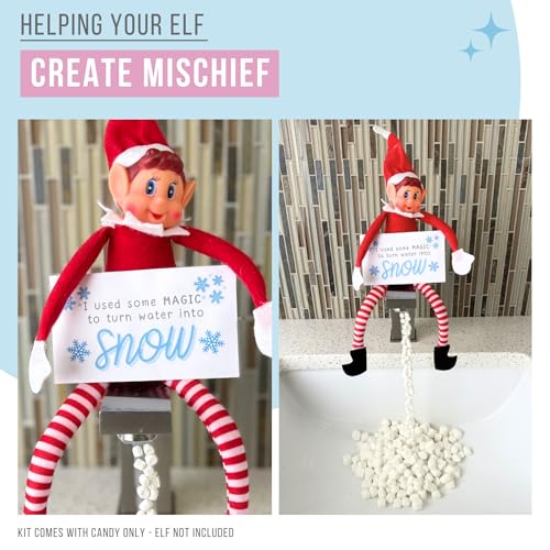 Sweets Indeed Holiday Elf Candy Topper 4-Pack – Crumblefetti Candy Toppings for Ice Cream, Cupcakes, Hot Cocoa & Cookies | Fun Holiday Elf Treat for Christmas Baking, Gifts & Stocking Stuffers