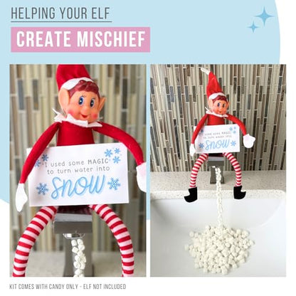 Sweets Indeed Holiday Elf Candy Topper 4-Pack – Crumblefetti Candy Toppings for Ice Cream, Cupcakes, Hot Cocoa & Cookies | Fun Holiday Elf Treat for Christmas Baking, Gifts & Stocking Stuffers