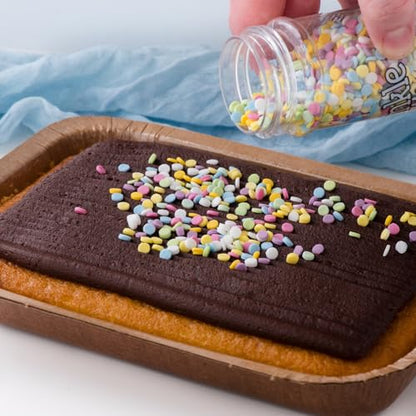 Sweets Indeed Natural Rainbow Sprinkles, Dye Free, Edible Sprinkle Mix, Perfect for Cake Decorations, Baking, Ice Cream, Cookies, Cupcake Topper