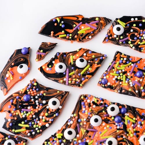 Candy Eyeball Sprinkles – Edible Sugar Decorations for Cookies, Cupcakes & Cakes – Halloween & Party Baking Decorations in Reusable Jar