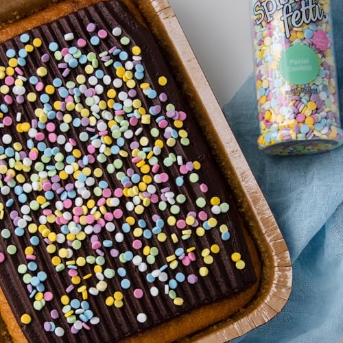 Sweets Indeed Natural Rainbow Sprinkles, Dye Free, Edible Sprinkle Mix, Perfect for Cake Decorations, Baking, Ice Cream, Cookies, Cupcake Topper