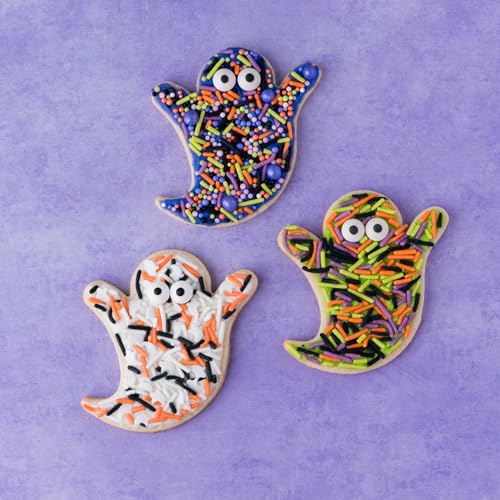 Candy Eyeball Sprinkles – Edible Sugar Decorations for Cookies, Cupcakes & Cakes – Halloween & Party Baking Decorations in Reusable Jar