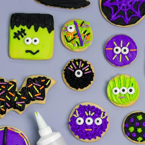 Candy Eyeball Sprinkles – Edible Sugar Decorations for Cookies, Cupcakes & Cakes – Halloween & Party Baking Decorations in Reusable Jar