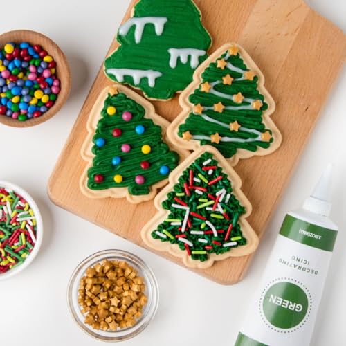 Sweets Indeed Holiday Cookie Decorating Kit plus Sprinkles Frosting Tubes nozzles 14.17 ounces Perfect for baking and cookie decoarting