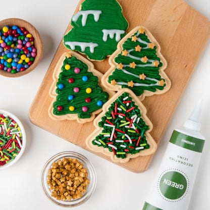Sweets Indeed Holiday Cookie Decorating Kit plus Sprinkles Frosting Tubes nozzles 14.17 ounces Perfect for baking and cookie decoarting