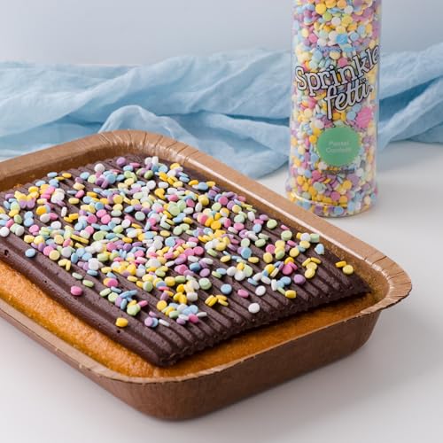 Sweets Indeed Natural Rainbow Sprinkles, Dye Free, Edible Sprinkle Mix, Perfect for Cake Decorations, Baking, Ice Cream, Cookies, Cupcake Topper