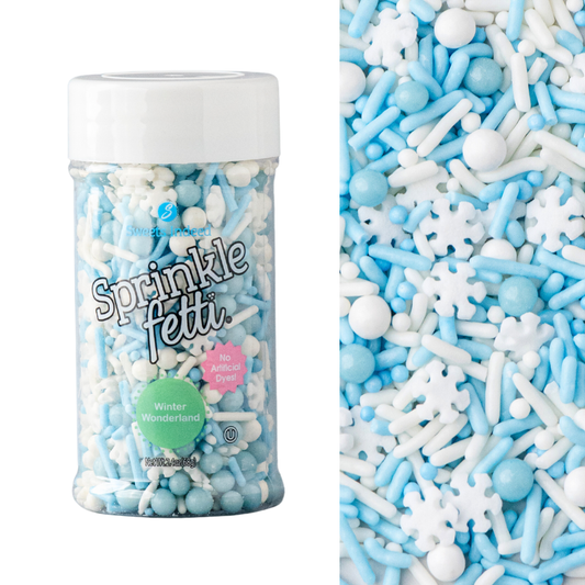Sweets Indeed Dye Free Winter Sprinklefetti 2.4 ounces