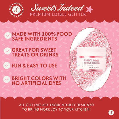 Light Pink Edible Glitter