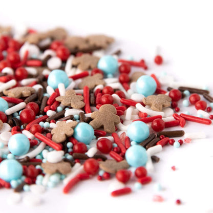 Sweets Indeed Sprinkles, Gingerbread Edible Sprinkle Mix, Perfect for Cake Decorations, Baking, Ice Cream, Cookies, Cupcake Topper 4 ounces