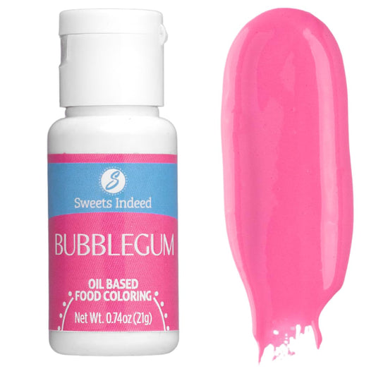 Sweets Indeed Oil Based Food Coloring, Perfect for Chocolate Easter Cake Decorating, Baking, Candy Melts, Frosting, Edible Food Dye, 0.74 fl oz (Bubblegum)