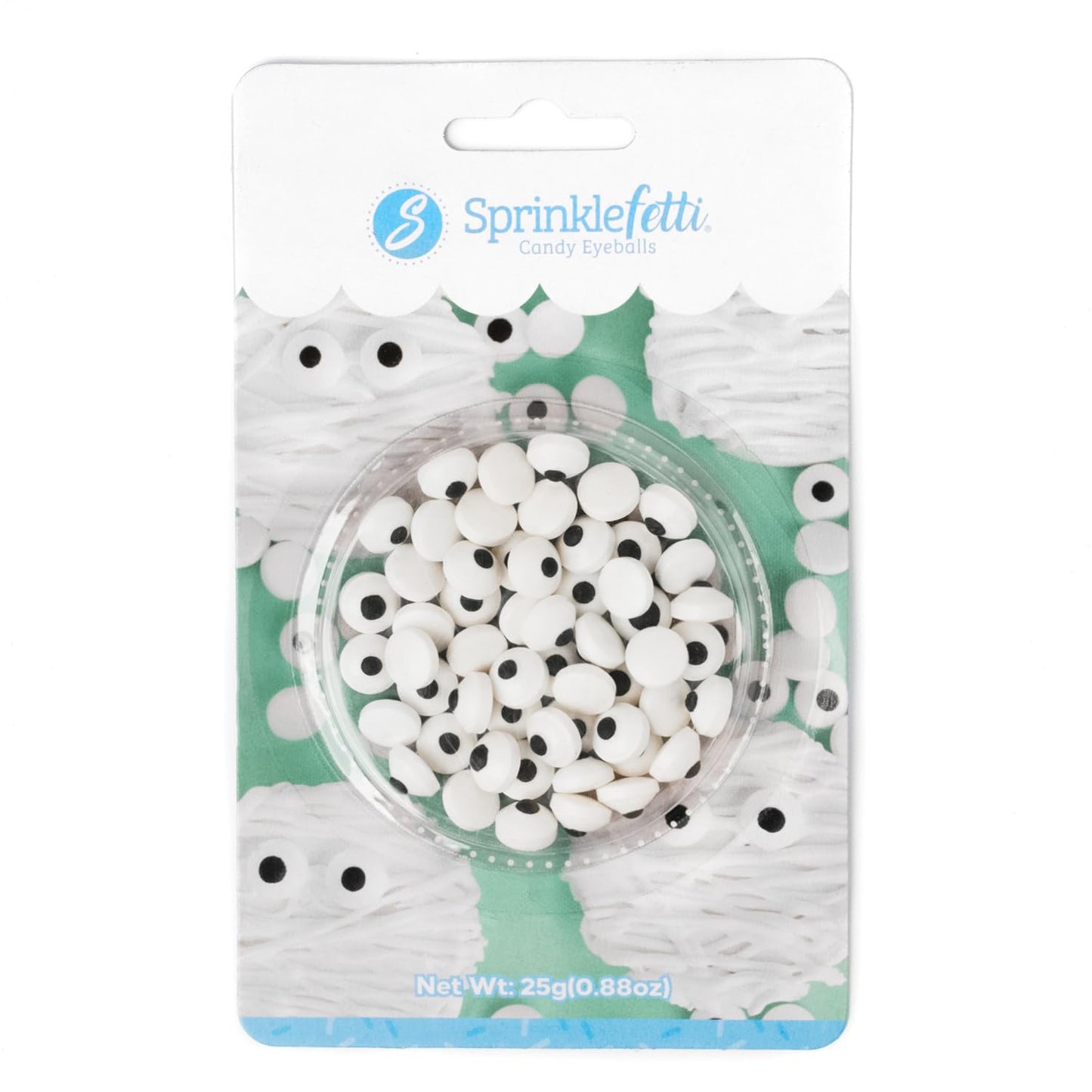 Sweets Indeed Candy Eyeballs – 0.88 oz Blister Pack – Edible Sugar Eyes for Halloween Cookies, Cupcakes, Cakes & Spooky Treats