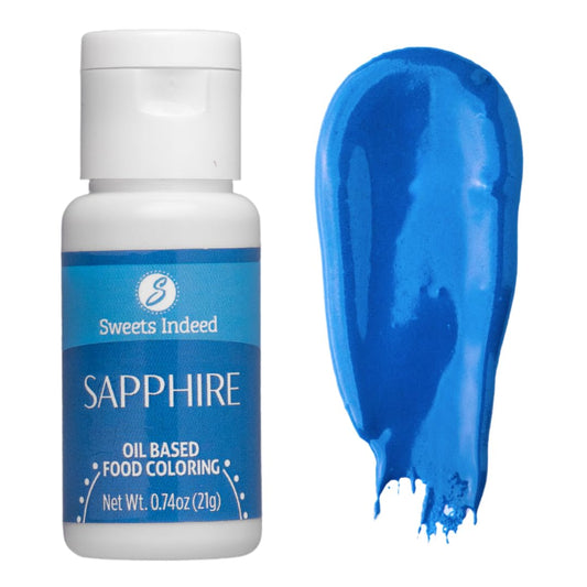 Sweets Indeed Oil Based Food Coloring, Perfect for Chocolate Easter Cake Decorating, Baking, Candy Melts, Frosting, Edible Food Dye, 0.74 fl oz (Sapphire)