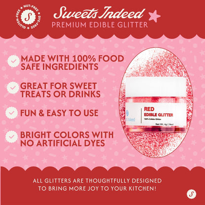 Red Edible Glitter