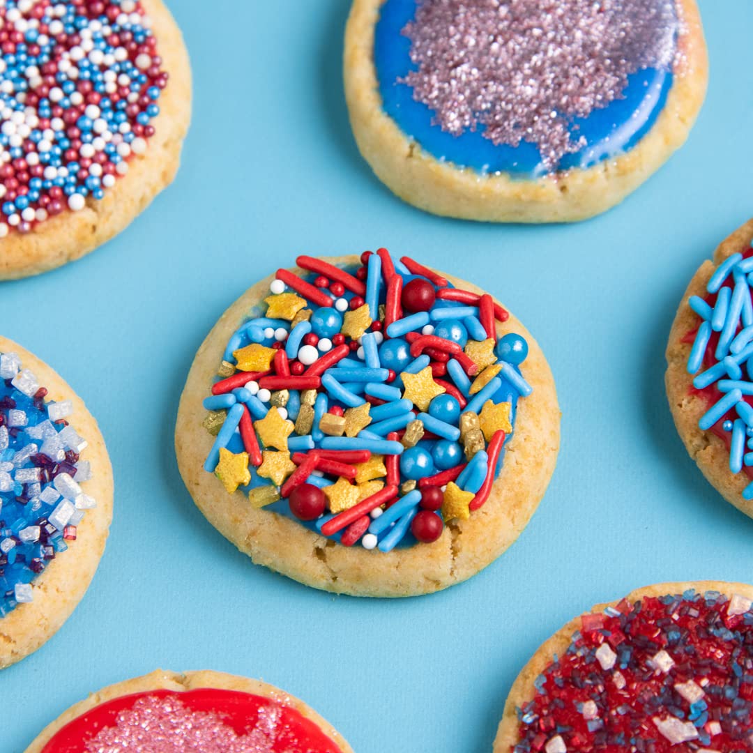 Sweets Indeed Sprinkles, Edible Sprinkle Mix, Perfect for Cake Decorations, Baking, Ice Cream, Cookies, Cupcake Topper, 4 ounces (Marvelous)