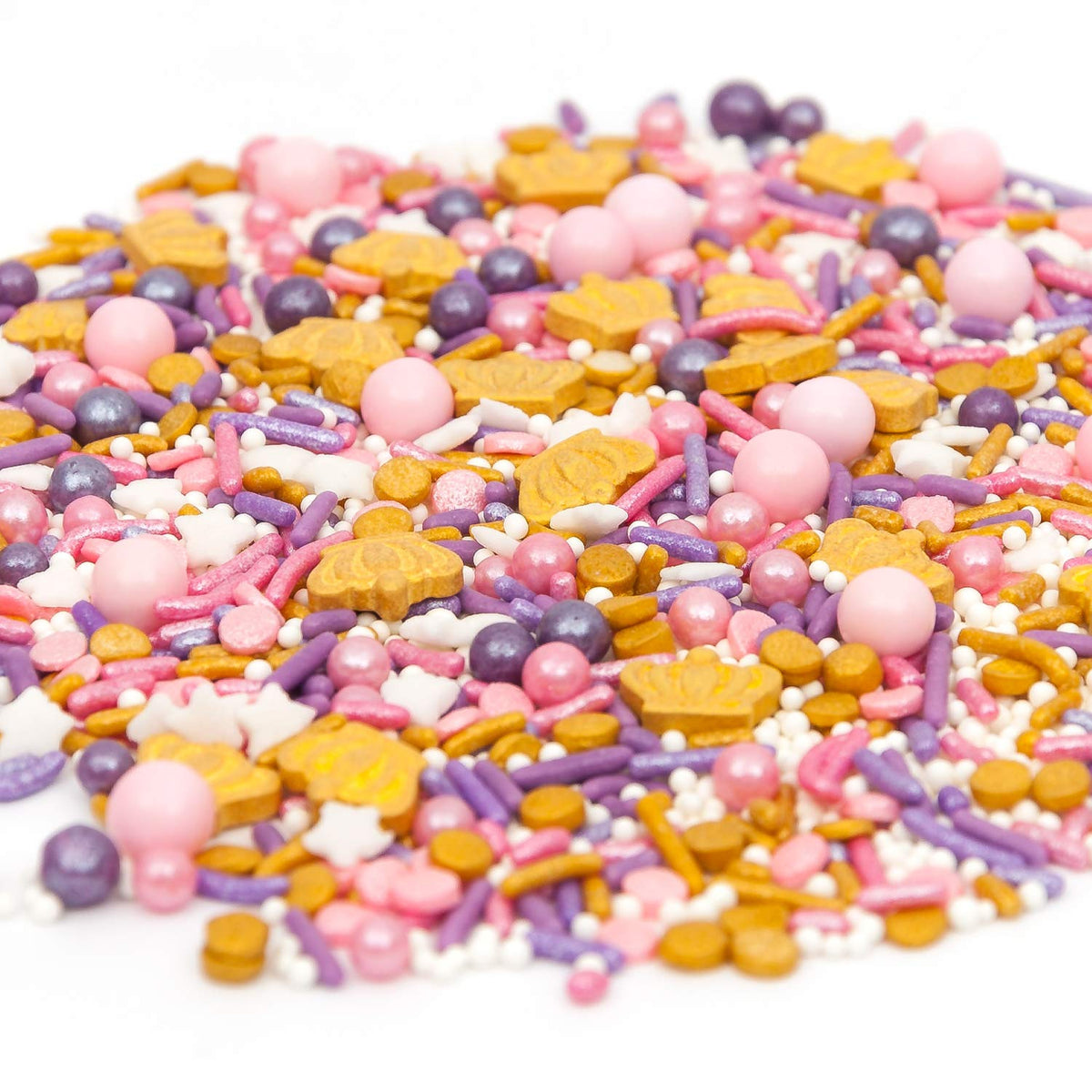 Sprinkles, Princess Sprinklefetti 8oz, Pink Purple Gold Crowns, Sprink ...
