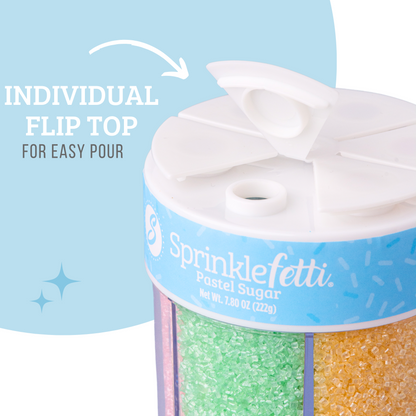 Pastel Sugar Sprinkle Jar | 6 Cell