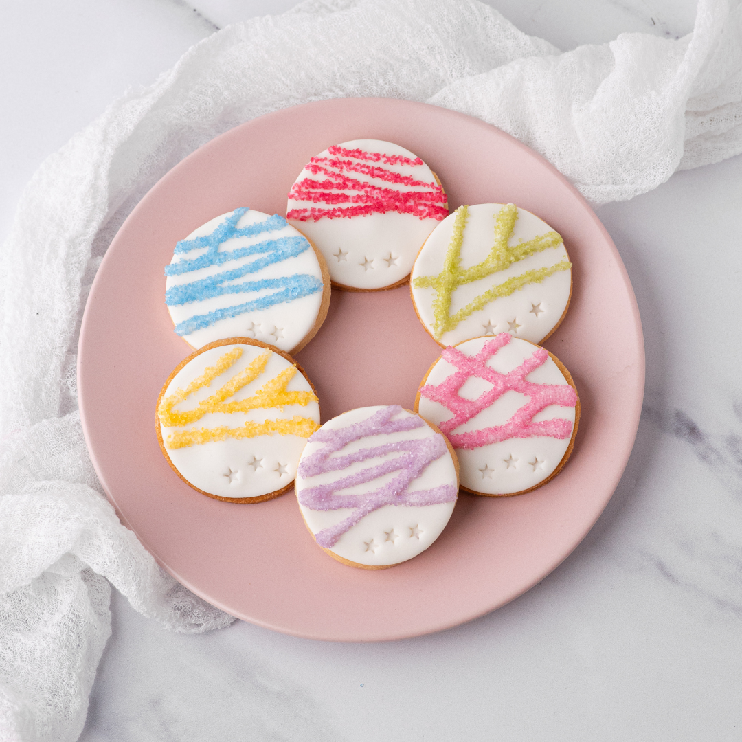 Natural Rainbow Sugar Sprinkle Jar - 6 Cell
