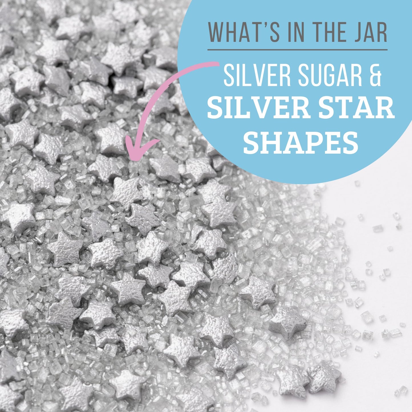 Starlight Sugar Sprinkles | 4oz Jar