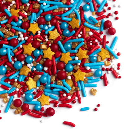 Sweets Indeed Sprinkles, Edible Sprinkle Mix, Perfect for Cake Decorations, Baking, Ice Cream, Cookies, Cupcake Topper, 4 ounces (Marvelous)
