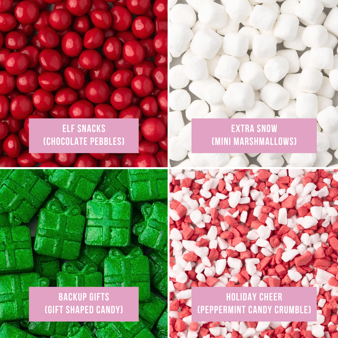 Sweets Indeed Elf 4 Pack Stocking Stuffer