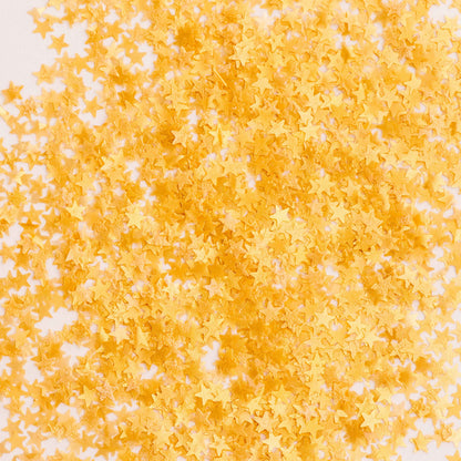 Sweets Indeed, Edible Glitter, Perfect for Drinks, Cocktails, Beverages & Cake Decorating, Dessert Cake Topper, Gift, 1 gram (Gold Edible Stars)