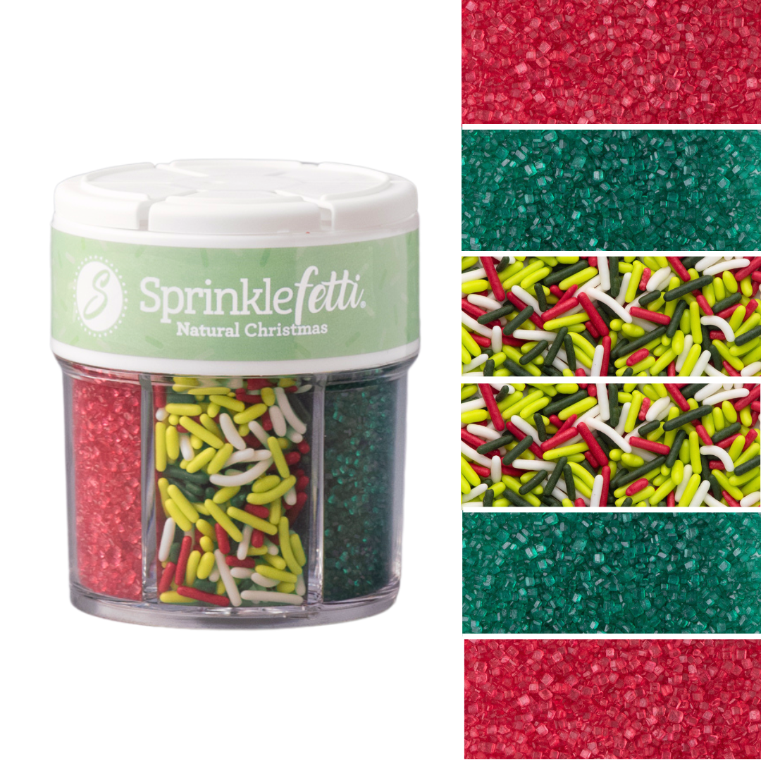 Natural Holiday Sprinkle Jar - 6 Cell