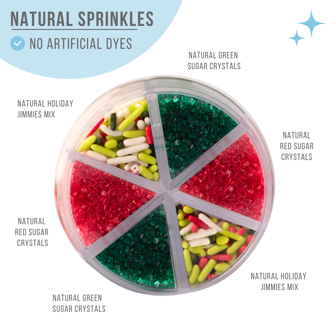 Natural Holiday Sprinkle Jar - 6 Cell