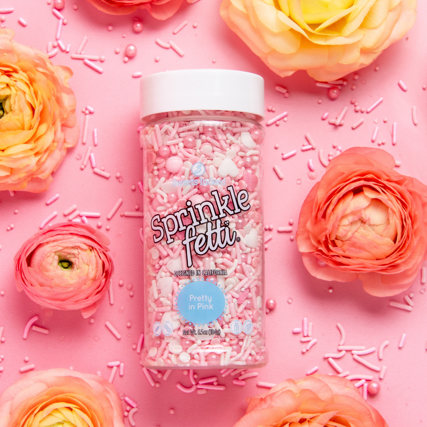 Shop Pink Rose Candy Sprinkles, Pink Roses Sprinkles, Flower