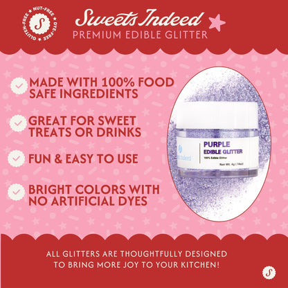 Purple Edible Glitter