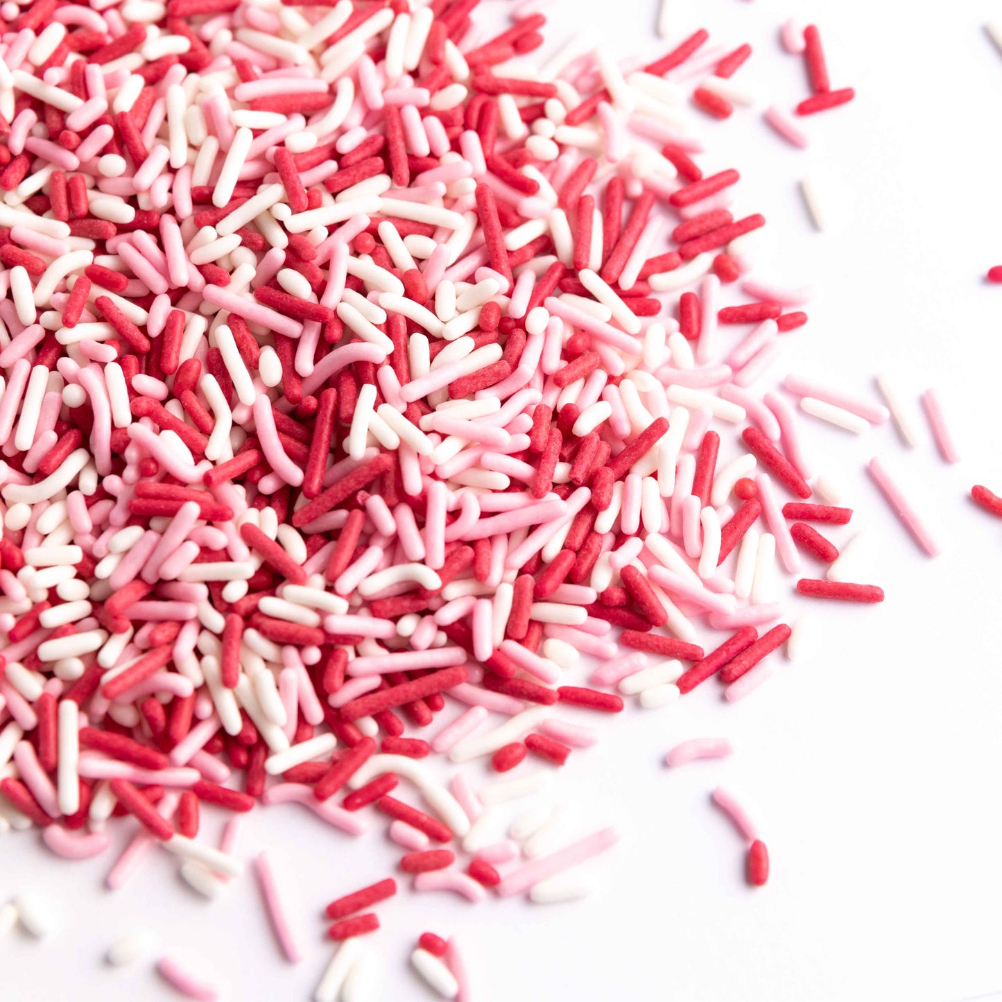 Natural Red, White & Pink Jimmies
