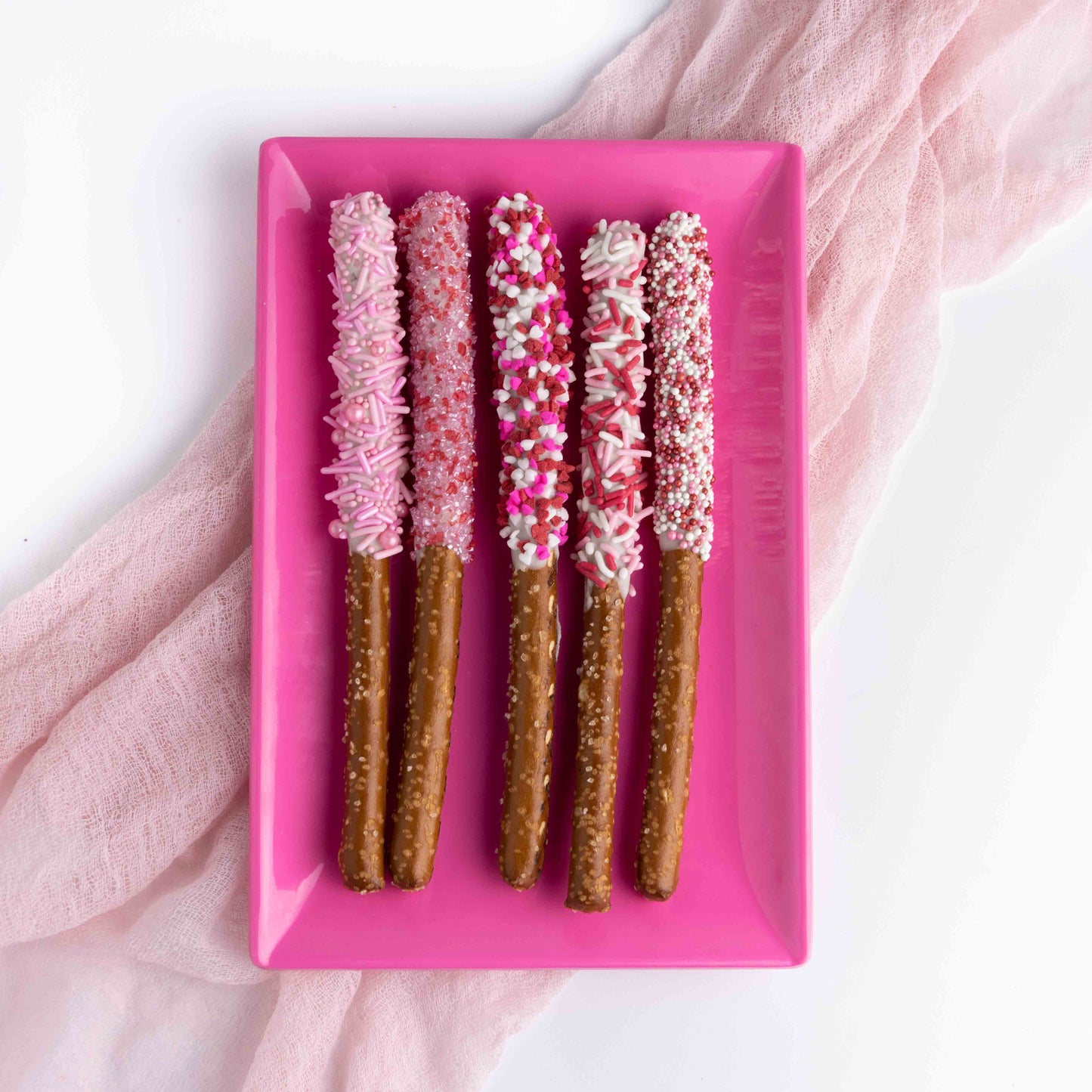 Natural Red, White & Pink Jimmies
